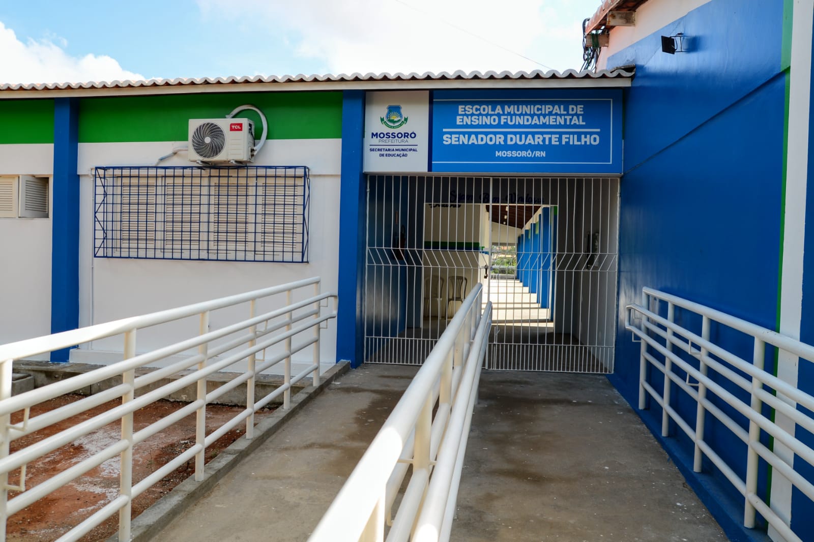 Obras de revitalização da Escola Municipal Senador Duarte Filho estão em fase de conclusão