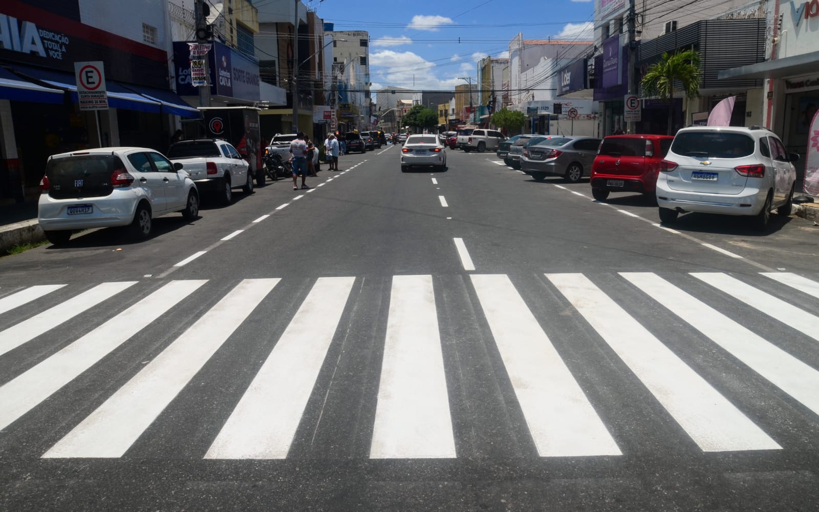 Prefeitura promove melhorias na sinalização e nos espaços de estacionamento do centro da cidade