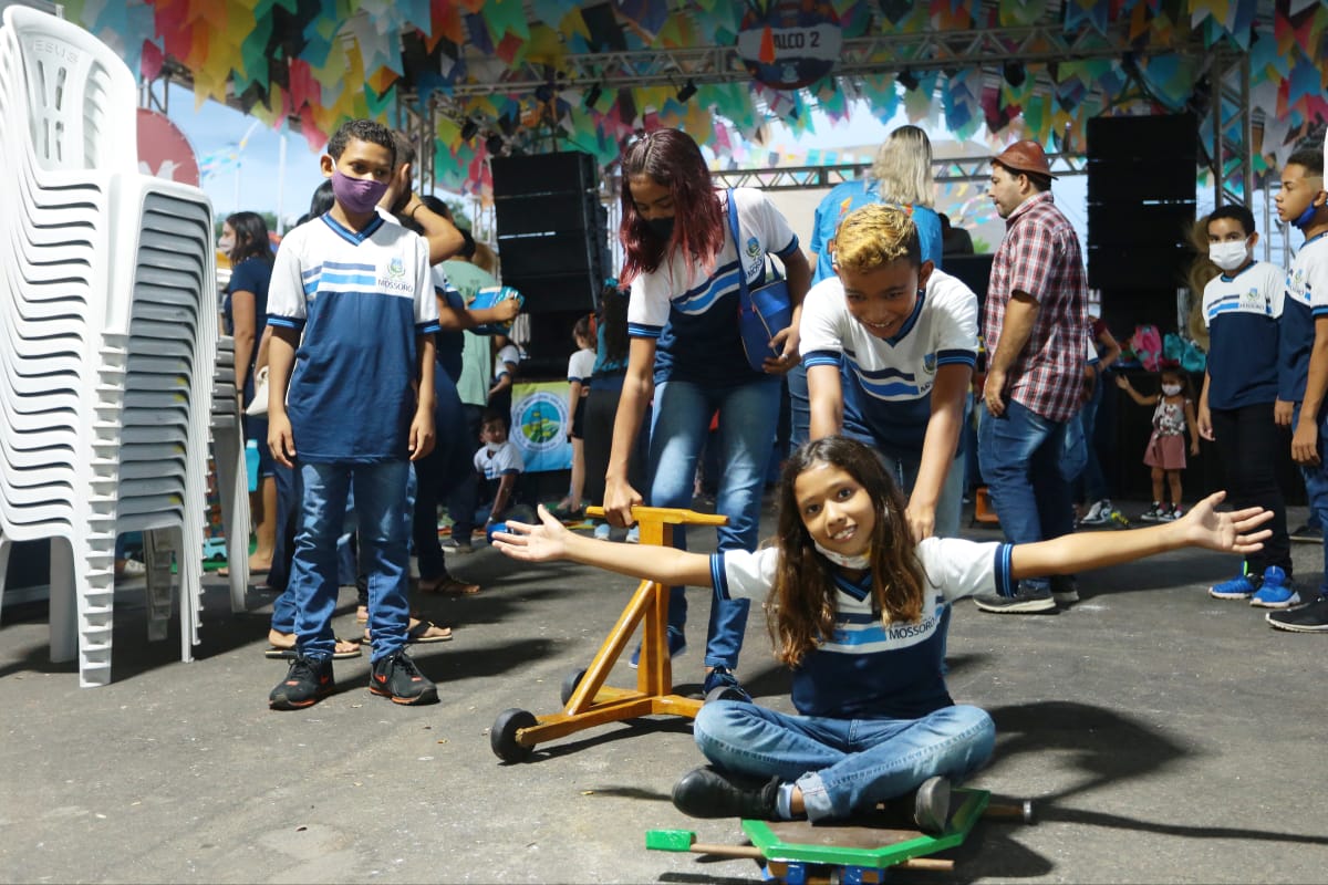 Alunos da Rede Municipal resgatam brincadeiras tradicionais em projeto do "Mossoró Cidade Junina"
