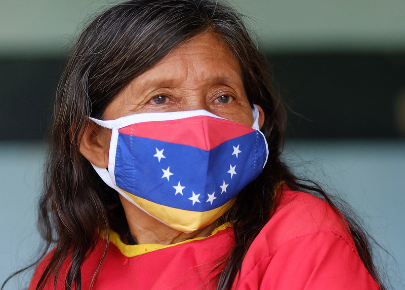 Indígenas venezuelanos recebem doses da vacina contra a Covid-19 em Mossoró