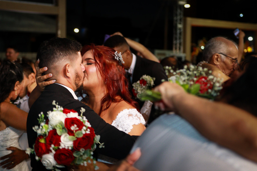 Casamento comunitário aconteceu na Estação das Artes — Foto: Lucas Bulcão (Secom/PMM)